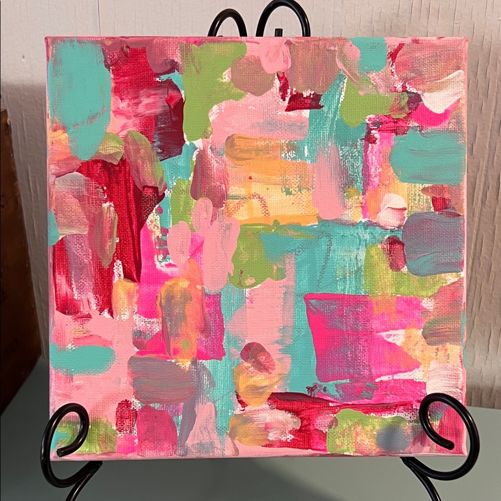 Abstract Colorful Squarish shapes Canvas Art